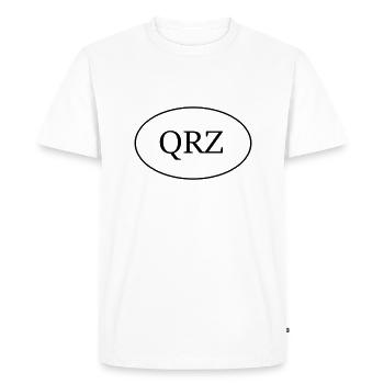 QRZ ham radio question amateur radio - Men's Premium Organic T-Shirt - white - Front - Nico (187cm)