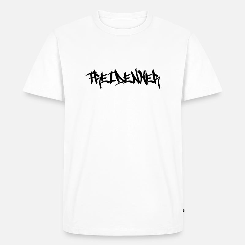 FreiDenker - Männer Premium Bio T-Shirt - Weiß