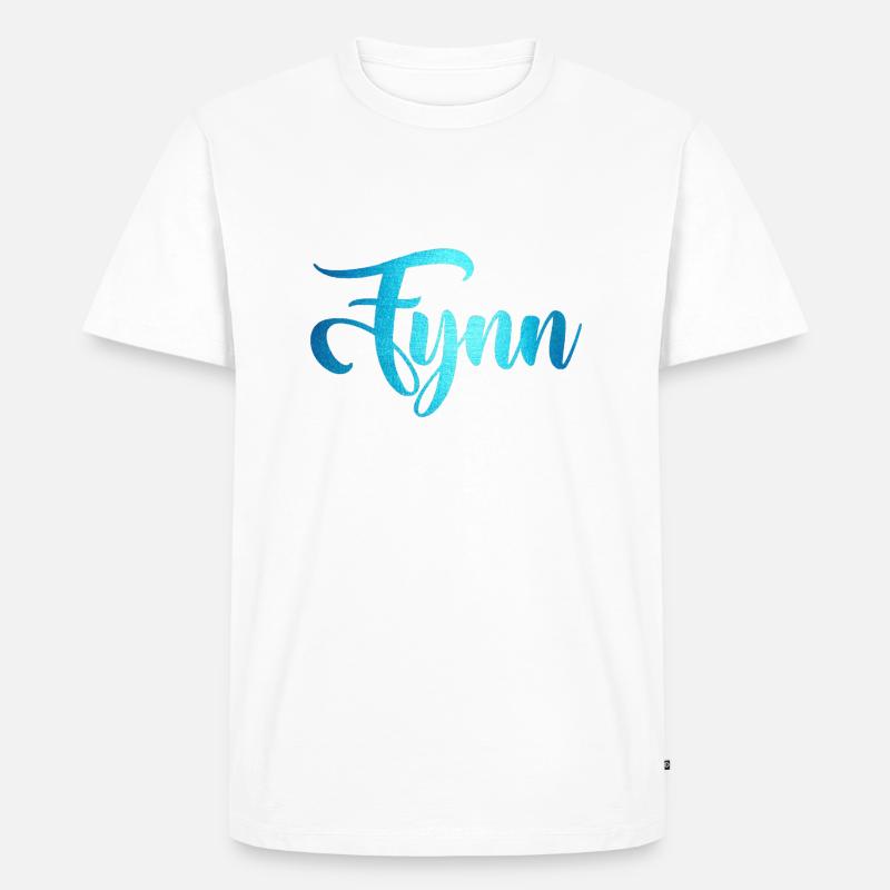 Fynn - Männer Premium Bio T-Shirt - Weiß