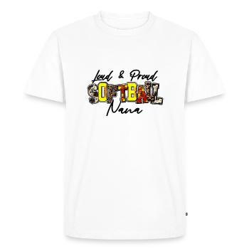 Nana de softball bruyante et fière - T-shirt Premium bio Homme - blanc - Devant - Nico (187cm)