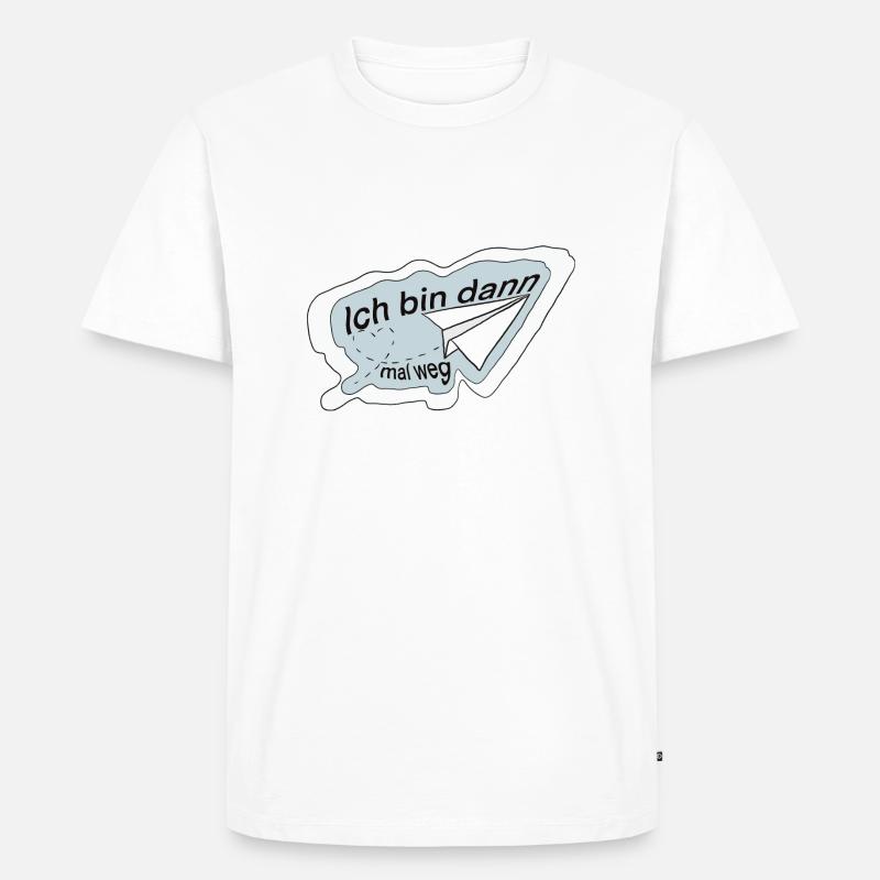 Ich bin dann mal weg - Männer Premium Bio T-Shirt - Weiß