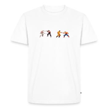 Jeux 3 - T-shirt Premium bio Homme - blanc - Devant - Nico (187cm)