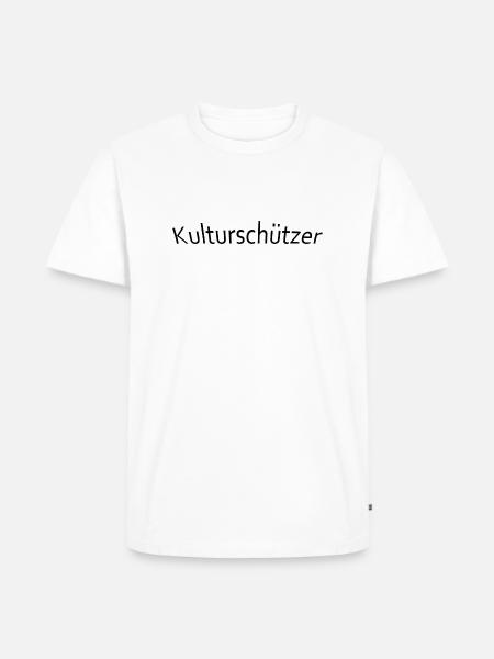 Kulturschützer - Männer Premium Bio T-Shirt - Weiß