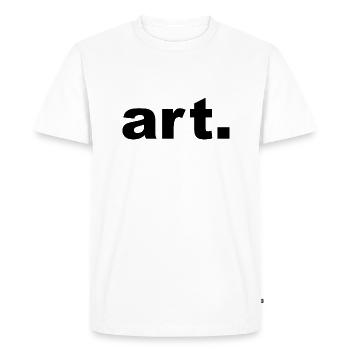 art - T-shirt Premium bio Homme - blanc - Devant - Nico (187cm)
