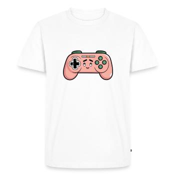 Gamer Gamer Controller Gaming Mignon Bande dessinée Cadeau - T-shirt Premium bio Homme - blanc - Devant - Nico (187cm)