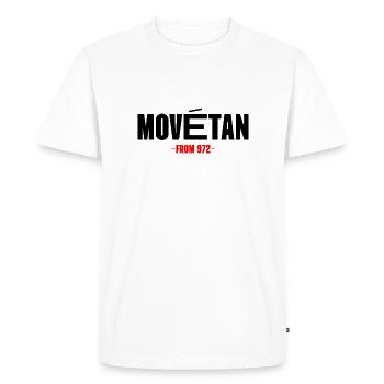 Movétan - T-shirt Premium bio Homme - blanc - Devant - Nico (187cm)