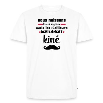 NOUS NAISSONS EGAUX - T-shirt Premium bio Homme - blanc - Devant - Nico (187cm)
