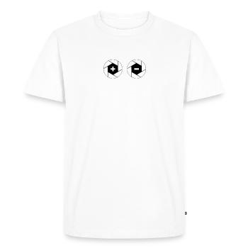 Say Cheese, Camera smile - T-shirt Premium bio Homme - blanc - Devant - Nico (187cm)