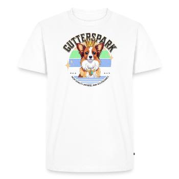 Gouttière Design Papillon - T-shirt Premium bio Homme - blanc - Devant - Nico (187cm)