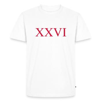 26 - T-shirt Premium bio Homme - blanc - Devant - Nico (187cm)