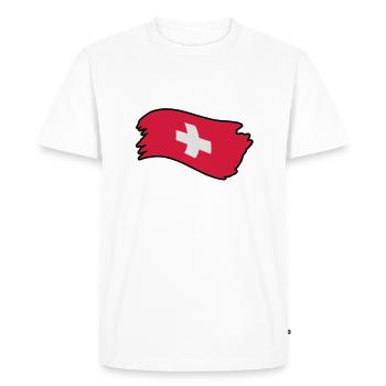 suisse23 - T-shirt Premium bio Homme - blanc - Devant - Nico (187cm)