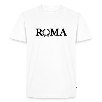 Roma - T-shirt Premium bio Homme - blanc - Devant - Nico (187cm)