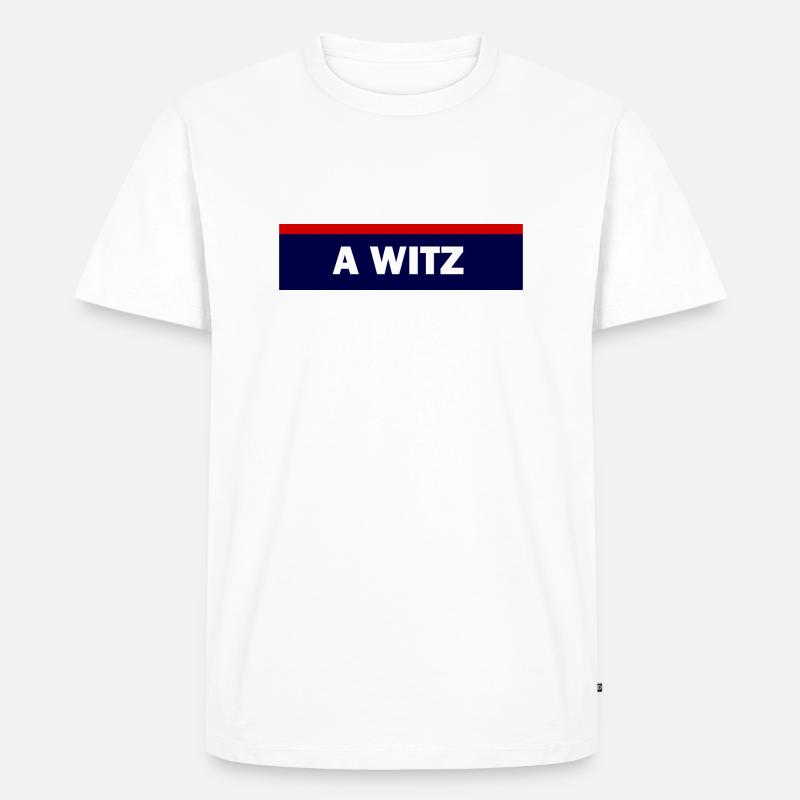 Polizei Spruch Dialekt Witz - Männer Premium Bio T-Shirt - Weiß