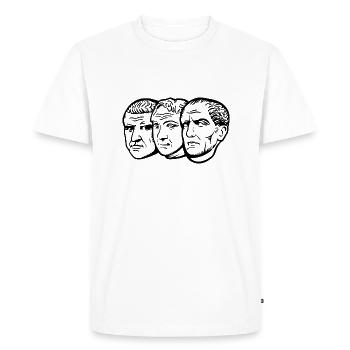 Triumvirat - T-shirt Premium bio Homme - blanc - Devant - Nico (187cm)