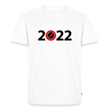 2022 Anti Corona Virus - Men's Premium Organic T-Shirt - white - Front - Nico (187cm)