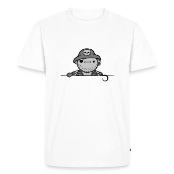 Pirate Captain Cool - T-shirt Premium bio Homme - blanc - Devant - Nico (187cm)