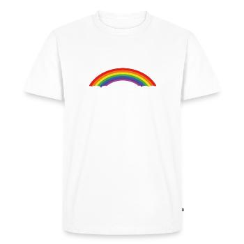 Proud Mom Rainbow - Men's Premium Organic T-Shirt - white - Front - Nico (187cm)