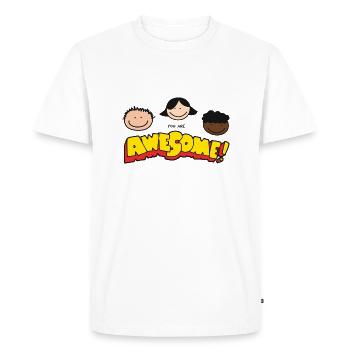 Tu es incroyable - T-shirt Premium bio Homme - blanc - Devant - Nico (187cm)