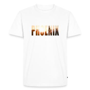 Phoenix - Men's Premium Organic T-Shirt - white - Front - Nico (187cm)