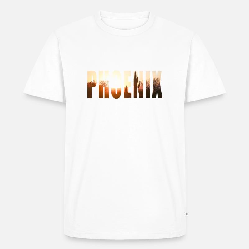 phoenix - Männer Premium Bio T-Shirt - Weiß