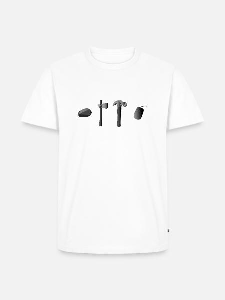 Toololution - Männer Premium Bio T-Shirt - Weiß