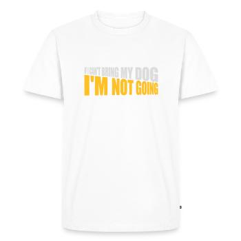 Citation Apportez mon chien - T-shirt Premium bio Homme - blanc - Devant - Nico (187cm)