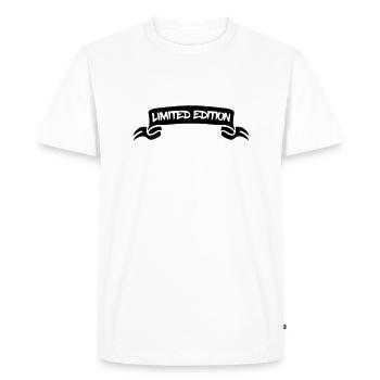 Limited Edition - Men's Premium Organic T-Shirt - white - Front - Nico (187cm)