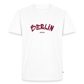 Berlin - Allemagne - Allemagne - Porte de Brandebourg - T-shirt Premium bio Homme - blanc - Devant - Nico (187cm)