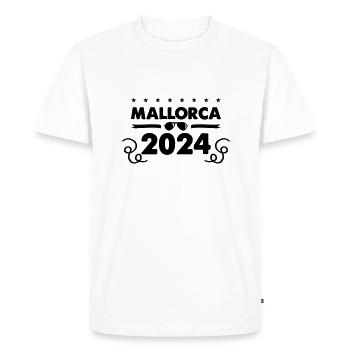 Mallorca 2024 - Men's Premium Organic T-Shirt - white - Front - Nico (187cm)