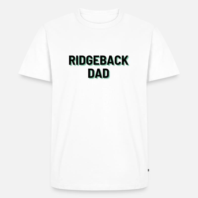 Ridgeback Dad - Männer Premium Bio T-Shirt - Weiß