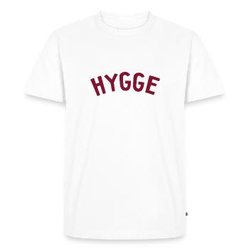 Hygge Style de vie scandinave - T-shirt Premium bio Homme - blanc - Devant - Nico (187cm)