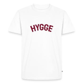 Hygge Style de vie scandinave - T-shirt Premium bio Homme - blanc - Devant - Nico (187cm)