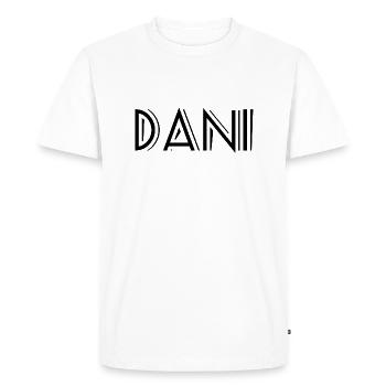Dani - T-shirt Premium bio Homme - blanc - Devant - Nico (187cm)