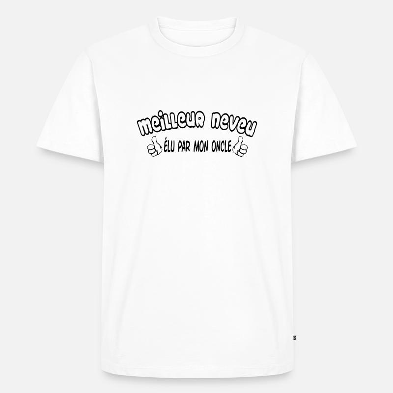 BESTER Neffe - Männer Premium Bio T-Shirt - Weiß
