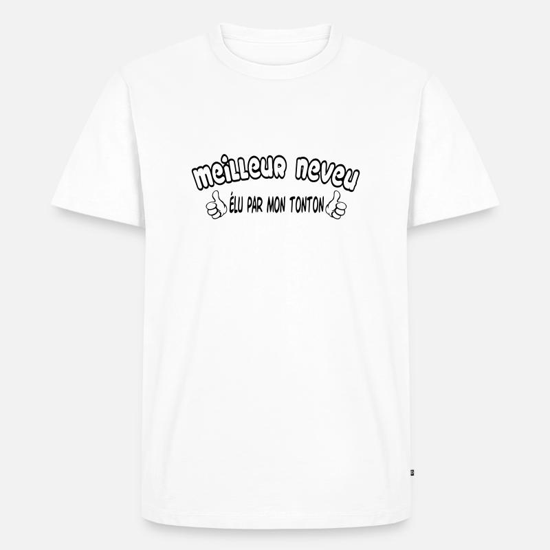 BESTER Neffe - Männer Premium Bio T-Shirt - Weiß