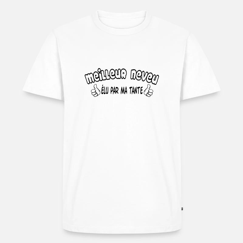 BESTER Neffe - Männer Premium Bio T-Shirt - Weiß