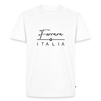 Italia - Ferrara - Italien - Italy - T-shirt Premium bio Homme - blanc - Devant - Nico (187cm)