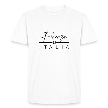 Italia - Firenze - Florence - Italy - Men's Premium Organic T-Shirt - white - Front - Nico (187cm)