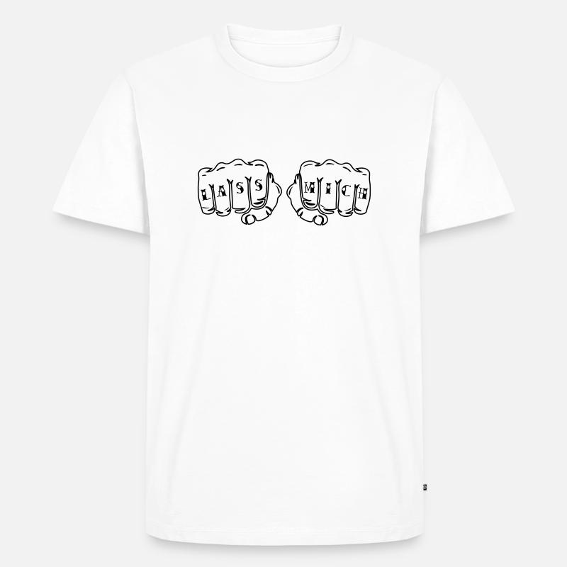 Lass Mich! - Männer Premium Bio T-Shirt - Weiß