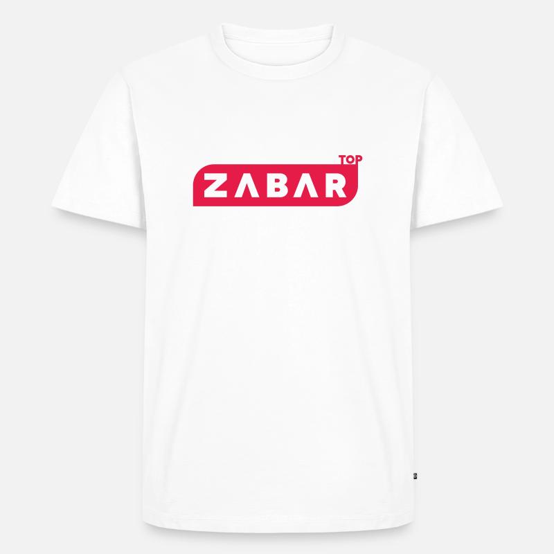 ZABAR - Männer Premium Bio T-Shirt - Weiß