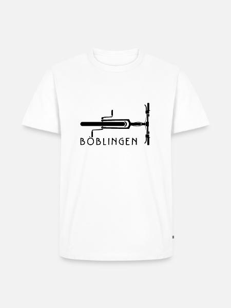 Fahrrad Böblingen - Männer Premium Bio T-Shirt - Weiß