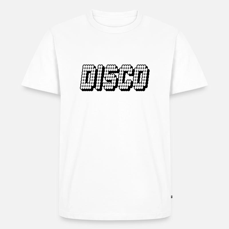 disco - Männer Premium Bio T-Shirt - Weiß