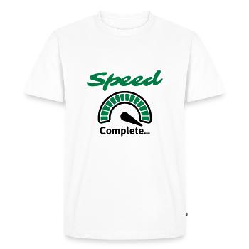 Vitesse complète ... - T-shirt Premium bio Homme - blanc - Devant - Nico (187cm)