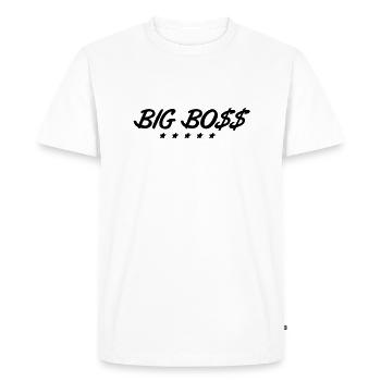 big_boss_f1 - Men's Premium Organic T-Shirt - white - Front - Nico (187cm)