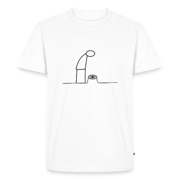 Environmental protection against deforestation climate change gift - Men's Premium Organic T-Shirt - white - Front - Nico (187cm)