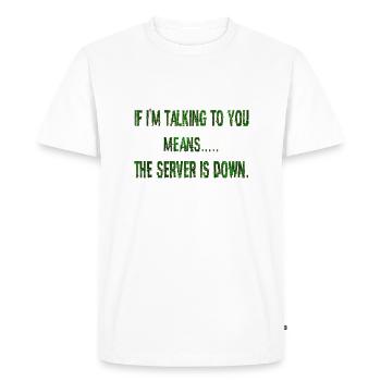 Hacking hacker hacker computer cybersecurity - Men's Premium Organic T-Shirt - white - Front - Nico (187cm)