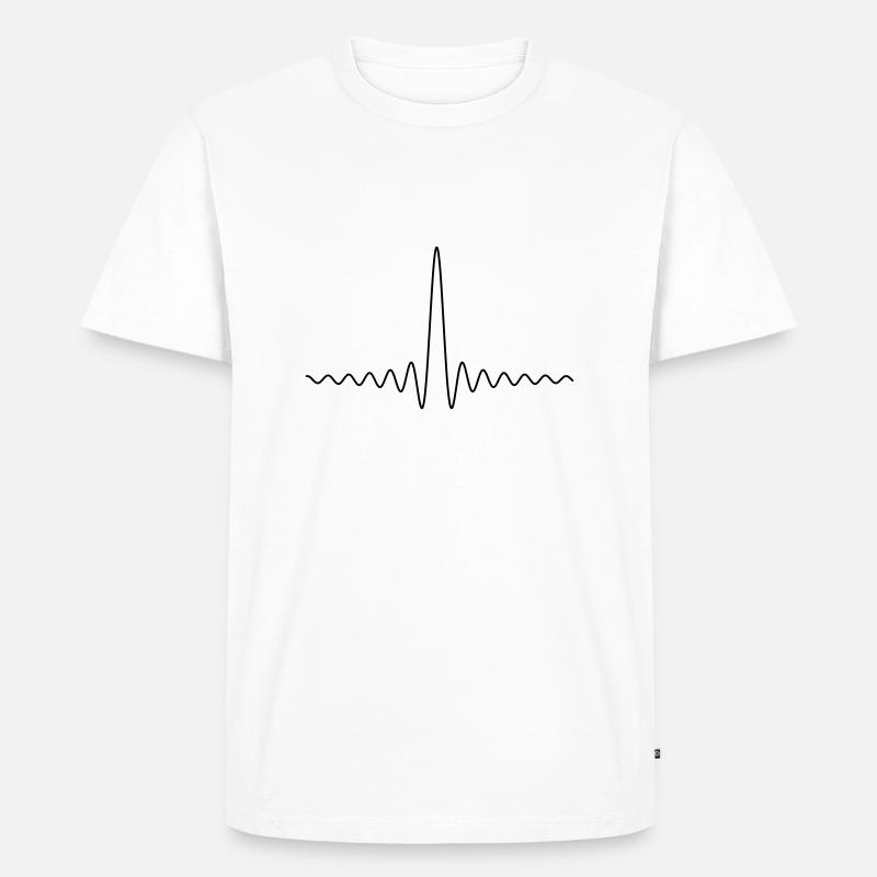 SINC function - Men's Premium Organic T-Shirt - white