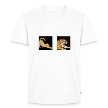 Drôle de mème Cadeaux d’instructeur en soins infirmiers cliniques - T-shirt Premium bio Homme - blanc - Devant - Nico (187cm)