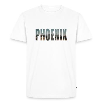 Phoenix - Men's Premium Organic T-Shirt - white - Front - Nico (187cm)