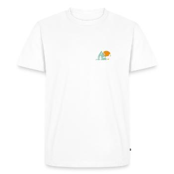 Heartbeat Horse Love Pulse Riding Equestrian Sports - Men's Premium Organic T-Shirt - white - Front - Nico (187cm)